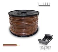 Cable eléctrico unifilar sediles marrón 400 m h07z1-k bobina - marca