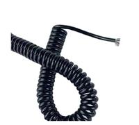 Cable espiral de resorte blindado de 12 núcleos, Cable elástico telescópico de 22AWG 0,3 mm2, Flexible retráctil de 1 a 15m, for conexión electrónica(Stretch 3Meters)