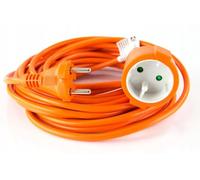 Cable Extension Alargadera Alargador 15 Metros para 230 V, Color Naranja