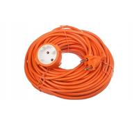 Cable Extension Alargadera Alargador 30 Metros para 230 V, Color Naranja