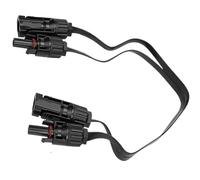 Cable fotovoltaico plano y Flexible, adaptador de conector de Panel de extensión, Cable de extensión Flexible de 0,5 m y 1KV, 1 par