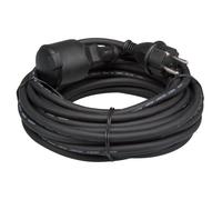 Cable Prolongador de Goma Perel - 10 M - 3g1.5 - Toma de Tierra de Espiga