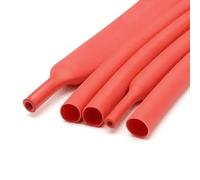 Cable protector de alambre 10/50M 3:1 Tubo termorretráctil con pegamento 12,7/15,4/19,1/25,4mm funda forrada adhesiva(Red,25.4MM-50M)