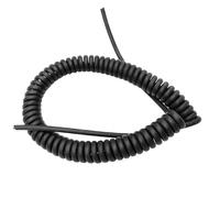 Cable retráctil Cable de extensión de alimentación 18AWG 4 núcleos Espirales de resorte negro telescópico para uso industrial/doméstico de extensión de alimentación retráctil