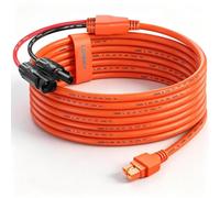 Cable solar a XT60i de 16.5 pies, conector solar de 12 AWG a XT60i, cable adaptador para Ecoflow Delta 3 Plus Delta 2 3 Max River 2 Max, Anker SOLIX C300/C1000/C2000, DJI Power 1000, AFERIY AF-P010