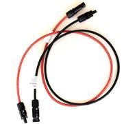 Cable solar de 6 mm² para extensión, color rojo | . Conectores MC4, conectores solares para paneles fotovoltaicos, longitud 8 metros
