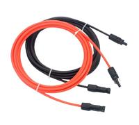 Cable solar flexible para panel solar | Cable estable de 1 m con diseño protector para sistemas fotovoltaicos de coche, casas rodantes, uso al aire libre