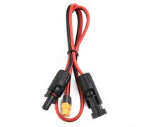 Cable solar hembra de 12 AWG para xt60 de 0,6 m, alambre de cobre estañado para conexión de panel generador, resistente a altas temperaturas