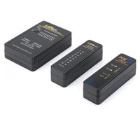 Cable tester, network, RJ45, BNC main device, remote unit, PoE tester, with case