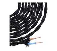 cable textil trenzado 2x0,75mm c-41 negro 5m