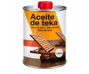 CABLEPELADO - Aceite Protector para Teka 750ml - Protección para Madera Teca de Exterior e Interior - Repelente al Agua, Secado Rápido y Fácil Aplicación con Brocha o Paño