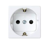 CABLEPELADO Base de enchufe Schuko Simon 27 | Base schuko con dispositivo seguridad y embornamiento a tornillo | 16 A 250V | 27472-65 | 45x45 mm | 1 elemento | Acabado Blanco | Simon 27