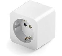 CABLEPELADO Base Enchufe Empotrar | Enchufe con TT | Toma de Corriente Superficie | Base Enchufe Bipolar | 55 x 55 mm | Porta contactos en Porcelana | Protección Infantil | 16A | 250V | Blanco