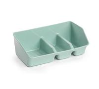 CABLEPELADO Estropajero Verde, Organizador Fregadero estropajero, Organizador de Fregadero, Guarda Estropajo de Cocina, Soporte para Fregadero Estropajo de Cocina, 3 en 1, Plástico, Verde Light green