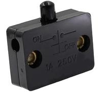 CABLEPELADO Interruptor para armarios | Interruptor de contacto para puerta de mueble | Empuje de superficie interruptor | 1A 250V, Negro