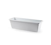 CABLEPELADO Jardinera plástico, Jardinera para balcón, Macetero Rectangular, Maceta Rectangular, Apto balcón, jardín, Patio, Interior o Exterior (Blanca, 50 cm)