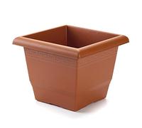 CABLEPELADO Macetero Cuadrado de plastico Marron (30 cm)