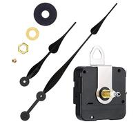 CABLEPELADO Mecanismo Movimiento Reloj Cuarzo silencioso, Kit de reparación de Reloj, Reloj creación 3D, manijas Reloj, Movimiento del Reloj, Aguja Minutos 203 mm, Aguja Horas 305 mm, Negro