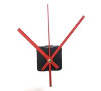 CABLEPELADO Mecanismo Movimiento Reloj Cuarzo silencioso, Kit de reparación de Reloj, Reloj creación 3D, manijas Reloj, Movimiento del Reloj, Aguja Minutos 150 mm, Aguja Horas 120 mm, Rojo