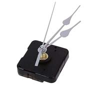 CABLEPELADO Mecanismo Movimiento Reloj Cuarzo silencioso, Kit de reparación de Reloj, Reloj creación 3D, manijas Reloj, Movimiento del Reloj, Aguja Minutos 95 mm, Aguja Horas 75 mm, Plateado