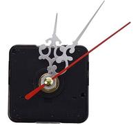 CABLEPELADO Mecanismo Movimiento Reloj Cuarzo silencioso, Kit de reparación de Reloj, Reloj creación 3D, manijas Reloj, Movimiento del Reloj, Aguja Minutos 75 mm, Aguja Horas 55 mm, Plateado