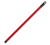CABLEPELADO Palo universal cepillo barrer fregona | Palo de Metal | Mango para escoba | Sujeción de rosca | Robusto y resistente | Limpieza hogar (120 cm rojo)