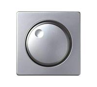 CABLEPELADO Placa para los mecanismos electrónicos giratorios Simon 82 | Regulador conmutador electrónico giratorio | 82054-33 | Apto para superficie y empotrar | 55x55 mm | Color Aluminio