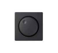 CABLEPELADO Placa para los mecanismos electrónicos giratorios Simon 82 | Regulador conmutador electrónico giratorio | 82054-38 | Apto para superficie y empotrar | 55x55 mm | Color Negro