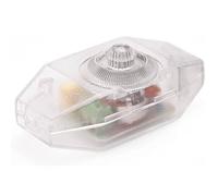 CABLEPELADO Potenciómetro regulador de luz con Interruptor, Dimmer, Interruptor regulador intensidad, Atenuador de luz, Apto para: 1-40 vatios, 230 Voltios, Conexión por soldadura, PVC, Transparente