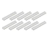 CABLEPELADO - Regleta de Conexión de Cables Eléctricos | Pack 10 Unidades Clema para Empalme de Cables | Ficha de Conexión Transparente | Sección 10 mm² | Intensidad 10A