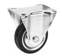 CABLEPELADO Rueda Fija industrial sin freno | Unidireccionales | Rueda para Muebles | Poliuretano | No ralla suelo | Silenciosa | Aptas para soportar cargas hasta 60 Kg/rueda | Diámetro 75 mm