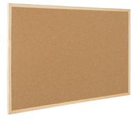 Pizarra corcho q-connect 40x30 cm marco de madera - KF03565