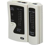 CABLEPELADO Tester para cables de red | Testeador Cable RJ45 | Probador de cable de red | Comprobador cable telefónico | Verifica hasta hasta 305 metros | Apto para RJ45, RJ11, RJ12, UTP y LAN