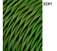 Cables de instalación eléctrica marca edm, textil trenzado 2x0,75mm