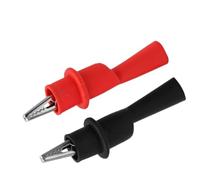 Cables de voltímetro Conector sonda con pinzas y conector para detector de | Pinzas Aisladas para Multímetro para Industria Trabajo Campo Exterior Hogar Taller Automoción Electricista Me