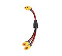 Cabo Ligação Paralela Solar 2x XT60 para 1x XT60 12AWG (0,3m)