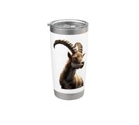 Cabra Capricornio Cabra Montés Alpina Cabra Dulce Vaso térmico de acero inoxidable de doble pared