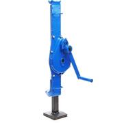 Cabrestante de acero Wiltec, capacidad de 3000 kg, altura total de 725 mm, altura de elevación de 350 mm. Cabrestante robusto con sistema de engranajes, cabrestante de elevación con 2 puntos de anclaj