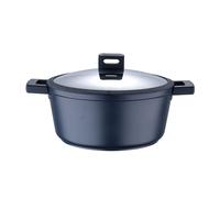 Cacerola ø28x13cm en aluminio fundido con tapa apta para inducción indigo masterpro 30 cm