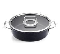 Cacerola baja ADAMANT 28 cm, con tapa para cazo de cristal, negro, aluminio, Fissler