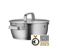 Cacerola Baja y Rustidera Iconic WMF de Acero Inoxidable Cromargan 18/10, 24 cm y 28 cm, con Tapa, Apta para Inducción y Horno hasta 250 °C 28 cm