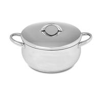 Cacerola Domus de Silampos, de acero inoxidable, varios tamaños, fabricado en Portugal, acero inoxidable, plata, N 32. 9.4 Lts - 9.9 Qts
