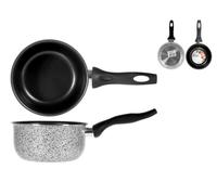 Cacerola Home 1 Mango Antiadherente Salt N'Pepper Cm 16