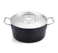 Cacerola honda ADAMANT 24 cm, negro, aluminio, Fissler