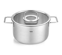 Cacerola honda PURE 20 cm, plata, acero inoxidable, Fissler