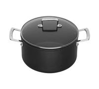Le Creuset Olla 20 cm 3,8 l 51102200010502 Aluminio antiadherente con tapa apta para inducción Negro