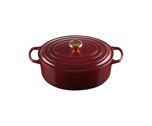Cacerola Oval 31 cm Le Creuset Signature Hierro fundido 21178319494441 Garnet