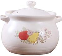 Cacerola para guisos domésticos, de gran capacidad, para gachas, cocina, color blanco, 10 L