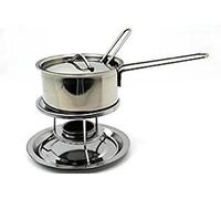 Westmark Cazo para calentar salsas y mantequilla, Con tapa, Cuchara de salsa y calentador, Acero inoxidable, Color: plata, 62262260