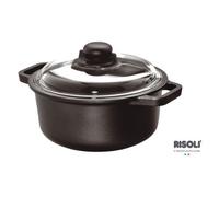 Cacerola Risoli INDUCCIÓN, Modelo 097IN 24TP, Con Tapa, Color Negro, Para